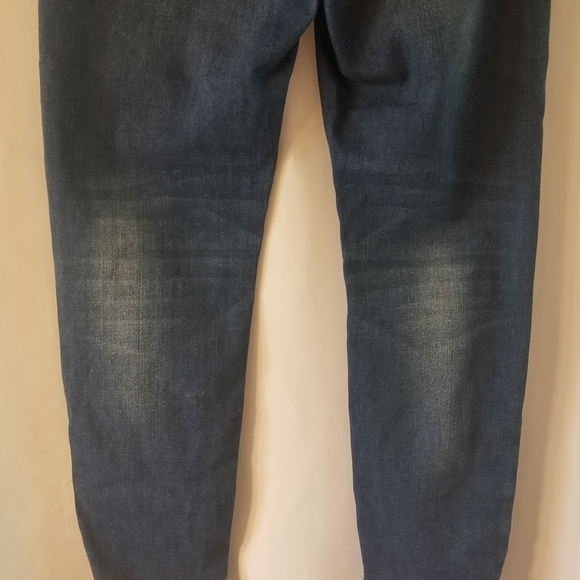 Topshop MOTO Dad Jeans - Distressed Blue - Picture 10 of 13